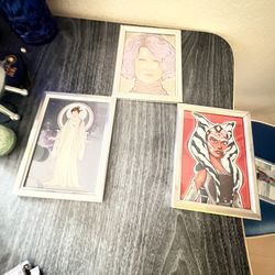 5x7 Star Wars prints +  extra frame