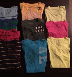 10 American Eagle XS shirts $5 each, all for $40