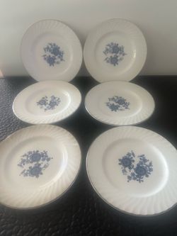 Wedgwood ROYAL BLUE Ironstone 6 Bread Plates 6"