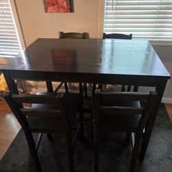 Black Kitchen Table 4 Chairs