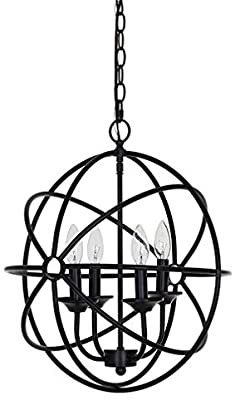 Matte Black Chandelier