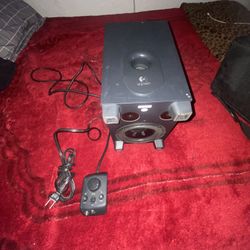 Logitech X-540 Wired Remote Multimedia Computer Subwoofer 