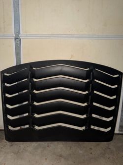 Ford Mustang Rear & Side Window Louvers 1(contact info removed) Matte Black
