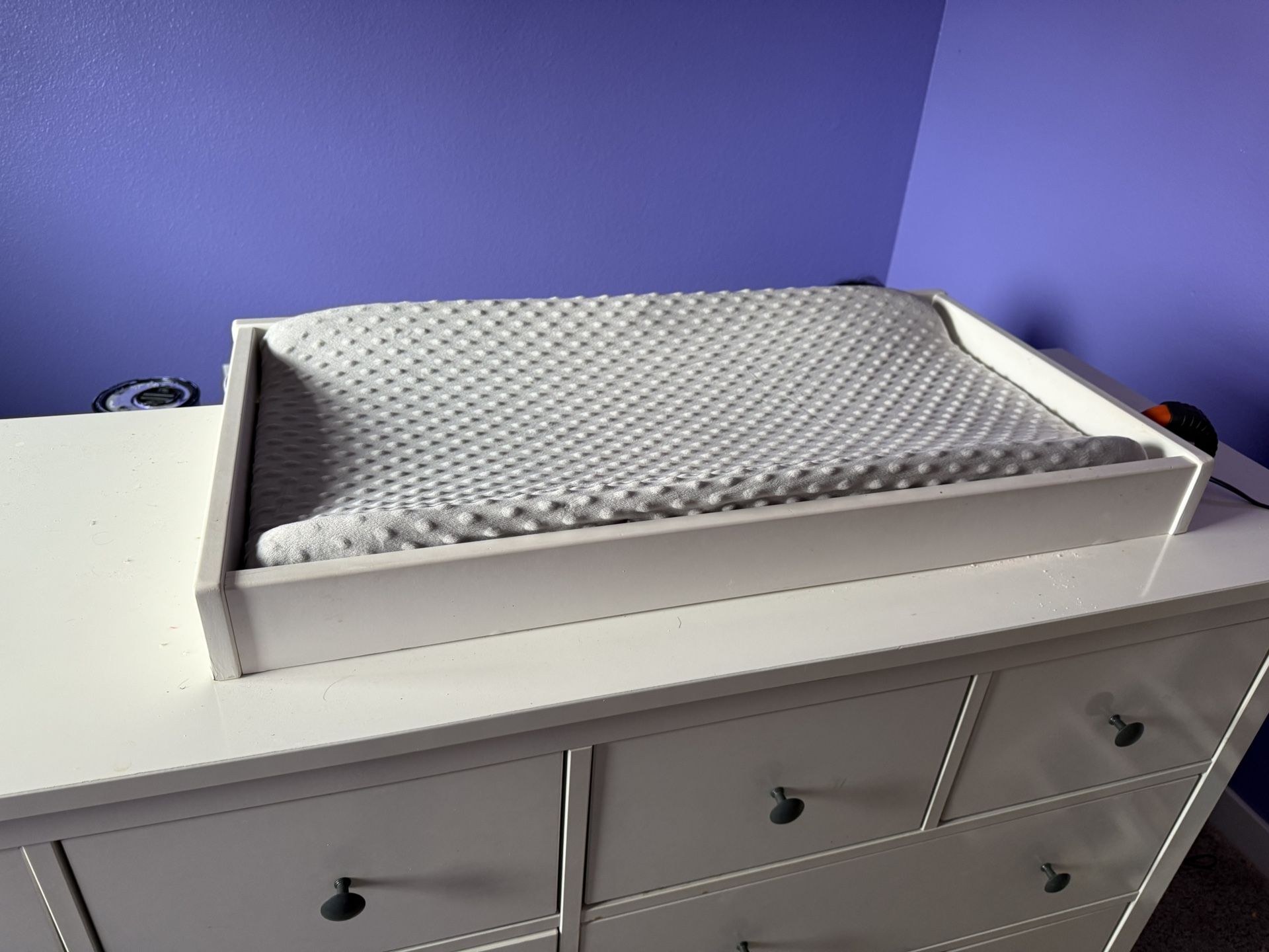 Changing Pad With White Framed Box