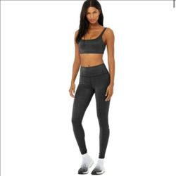 Alo Yoga Top and Leggings Shimmer Set S9ze XS