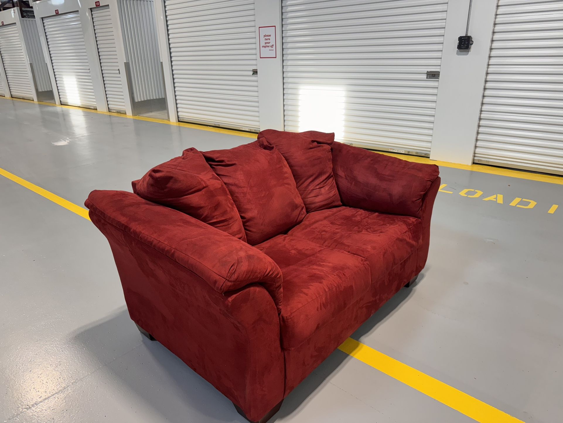Ruby Red Couch