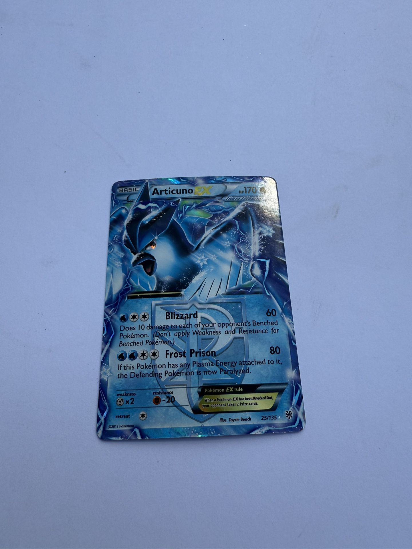 Articuno EX (Team Plasma) 25/135 Plasma Storm Holo