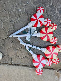 Disney peppermint outdoor Lights