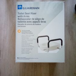 Toilet Seat Riser with Arms (Medline) Guardian 