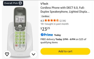 VTech Cordless Phone with DECT 6.0