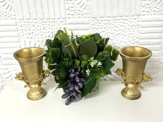 Set Gold Vase 