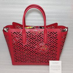 Ralph Lauren Handbag. Retail $400. Brand New With Tags. Women's Purse Large Bag