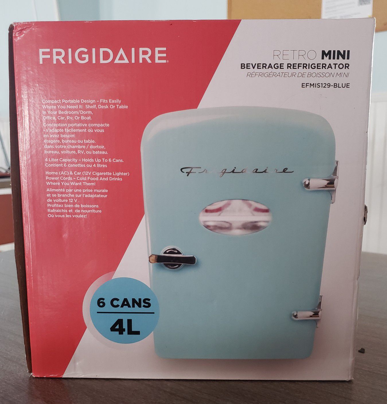 Frigidaire Retro Mini Refrigerator - Blue