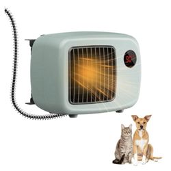 600W Dog House Heater 6.5ft Anti-Bite Cord Outdoor Use