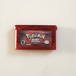 Authentic Pokemon Ruby Gameboy Advance