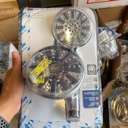 Glacier Bay 6-spray 5 in. Dual Shower Head and Handheld Shower Head in Chrome