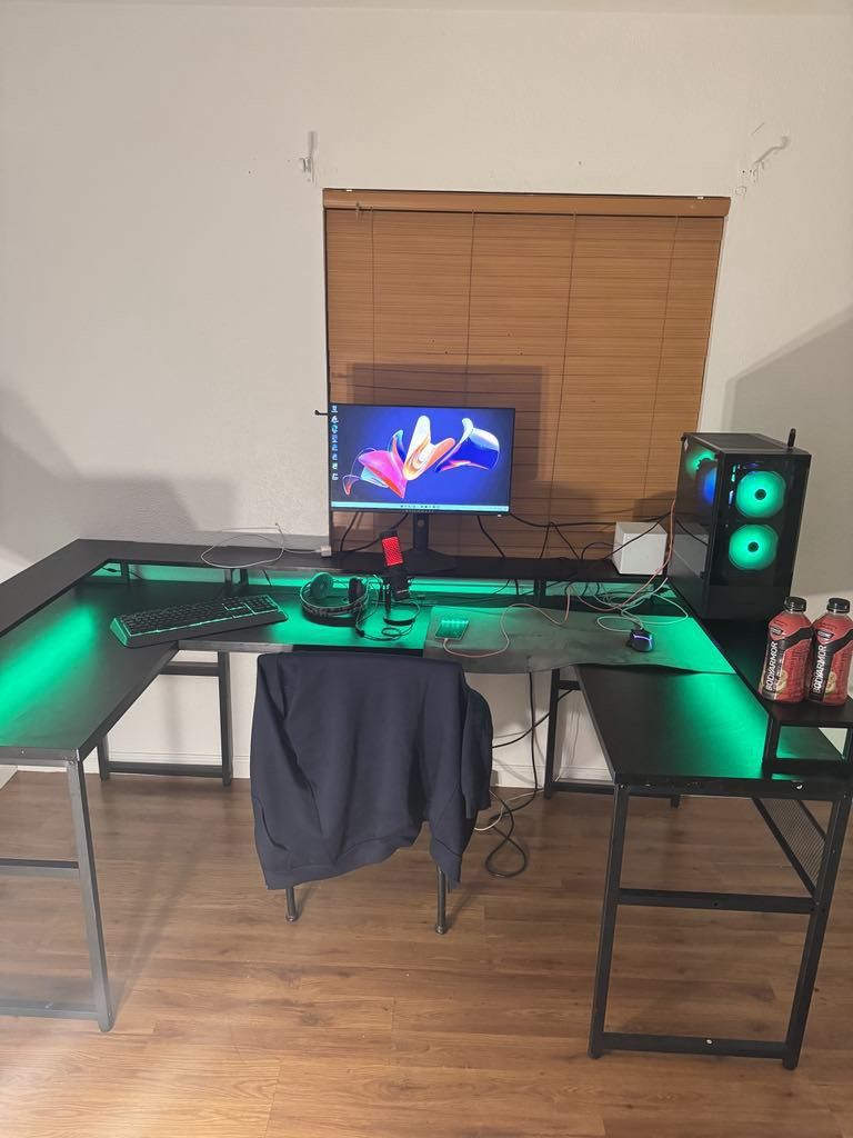 Pc, Desk, & Alienware Monitor