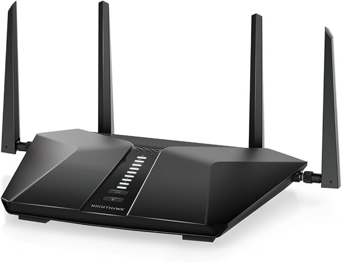 NETGEAR Nighthawk 6-Stream Dual-Band WiFi 6 Router (RAX54S) – Security Features, AX5400 Wireless Speed, Up to 5.4 Gbps,