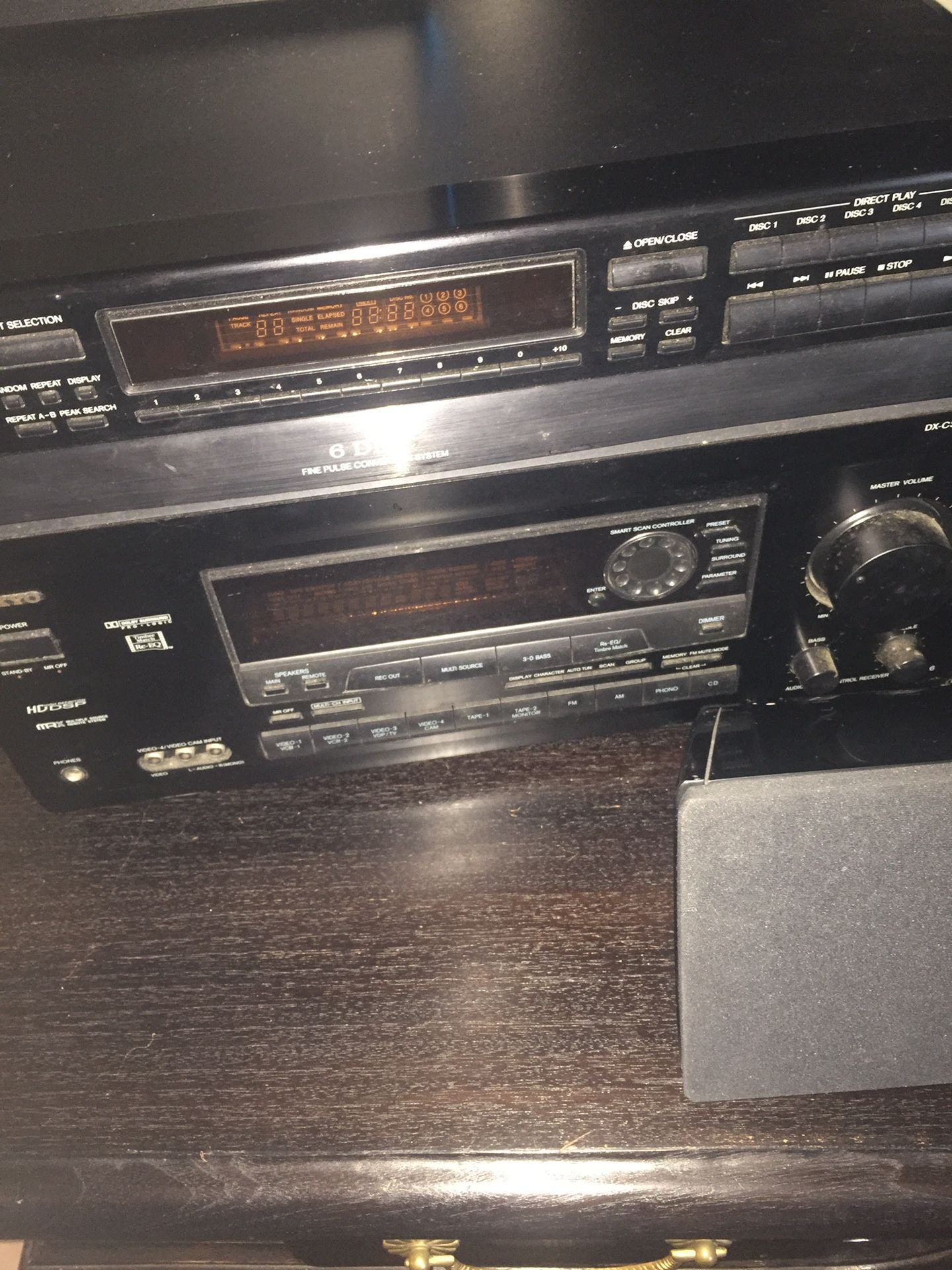 Surround sound bar with receivers