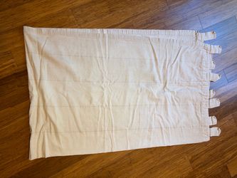 Cream Tab Top Curtain Panel