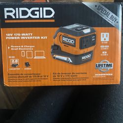 NEW 18V Cordless AC Inverter Kit with 2.0 Ah Lithium-Ion Battery and Charger