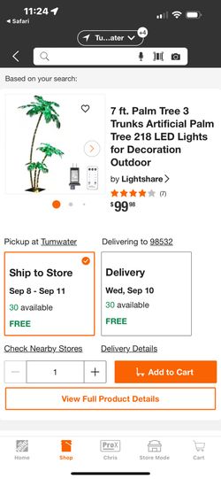7 ft. Palm Tree (set of two)