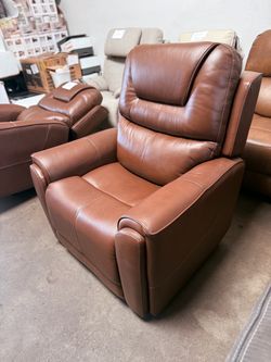 Weslin Leather Zero Gravity Power Recliner with Power Headrest