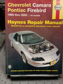 Haynes Repair Manual #24017 Camaro Firebird 93-02