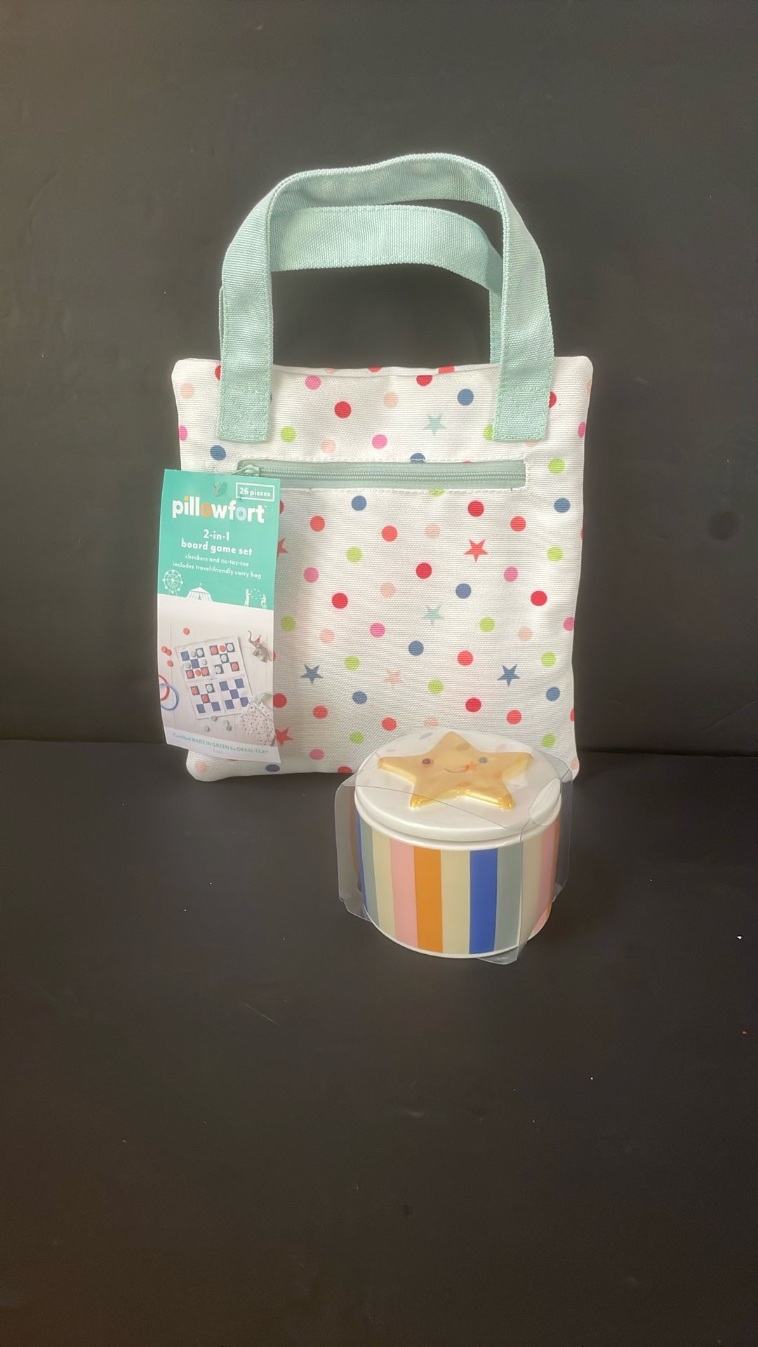 Pillowfort 2-in1 Board Game Set & Star Container