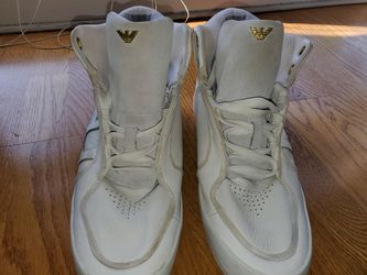 Armani Exchange white mens high tops shoes size 9.5