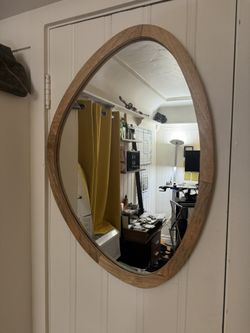 Poly And Bark Oval Mirror