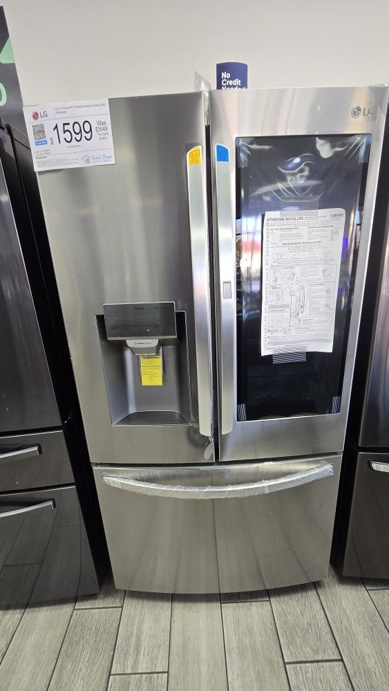 LG - 27.5 Cu. Ft. French InstaView Door-in-Door Smart Wi-Fi Enabled Refrigerator - Stainless Steel