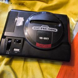 Old school gamer Sega Genesis as is read full description.