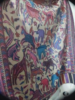 Brand New Multi-coloured Emblem Stole For Women 