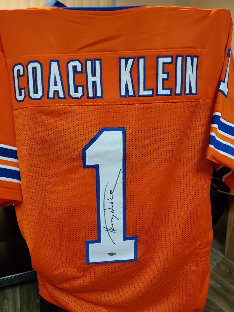 Coach Klein autographed "The Waterboy" Football Jersey