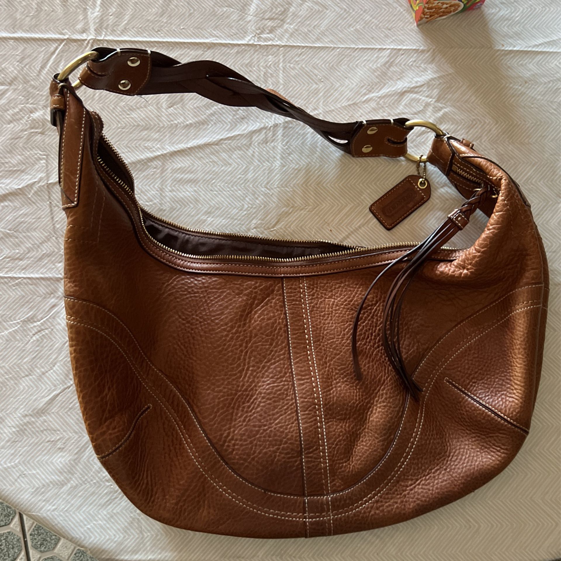 Coach Hobo Brown Leather Purse
