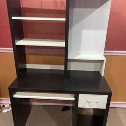 IKEA DESK WITH SHELVES AND WHITE BOARD 2 AVAILABLE