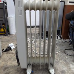 Cuori 1500-Watt Electric Oil-Filled Radiant Portable Heater, Grey