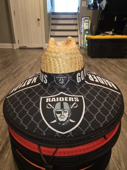 Las Vegas Raiders Straw Hat Sombrero Cap Beach Festival Pool Summer Sports tools Lawn Party Gorra