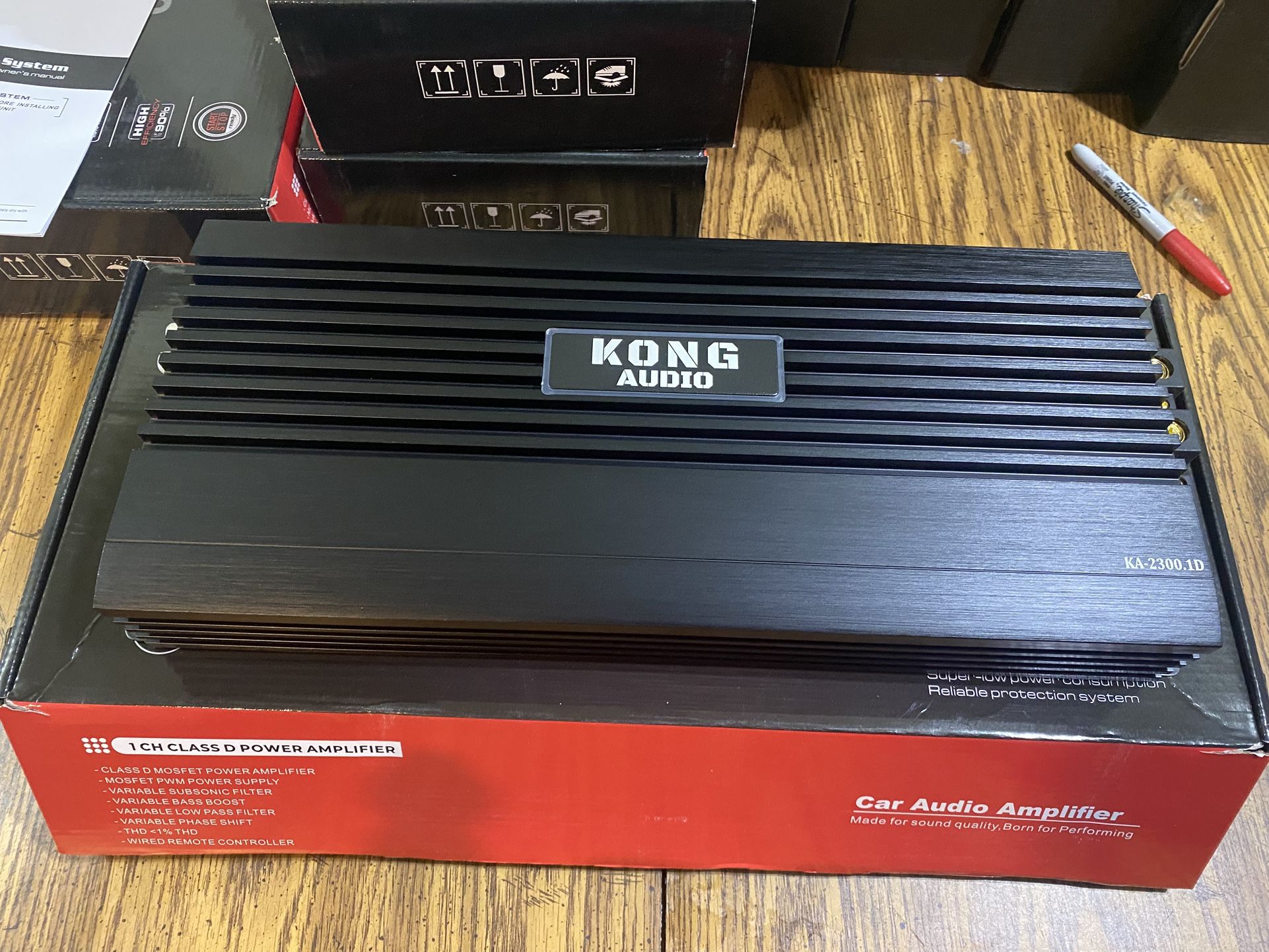 New Kong Audio High Power Mono Class D Car Bass Amplifier $230 Each