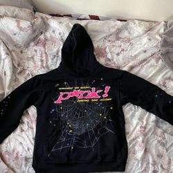 Black Pink Sp5der Hoodie 