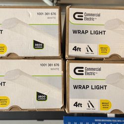 Commercial electric wrap lights 4 feet bright white 4000 K