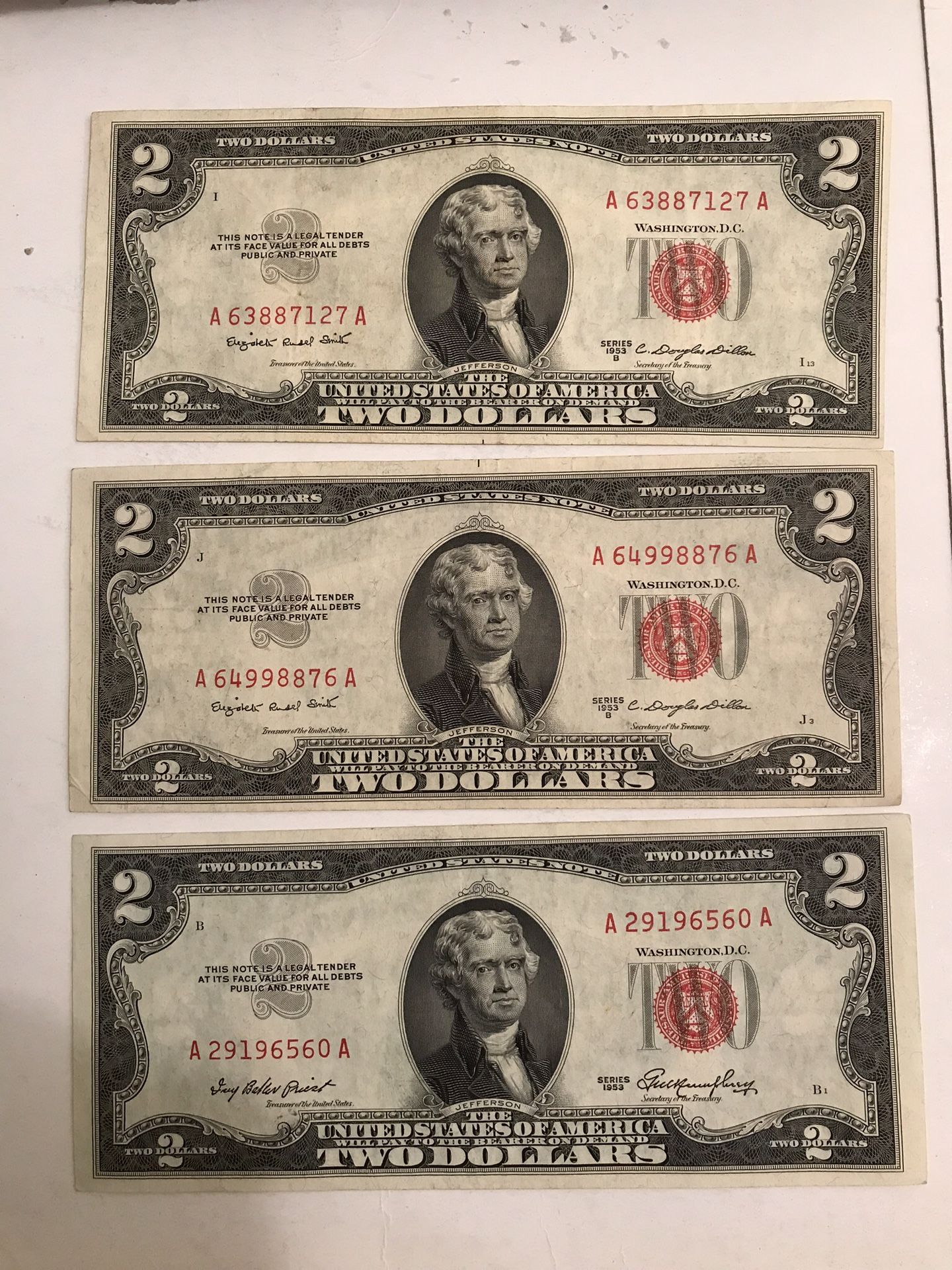 Is A 1953 2 Dollar Bill Worth Anything - 764t35y