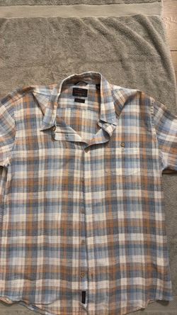Vintage clothier plaid button down shirt. L regular fit