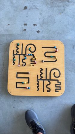 Wooden maze board