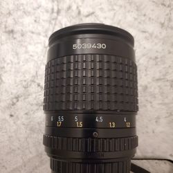 Lens smc pentax- A135mm (contact info removed) with cap made in Japan Camera