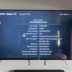65 Inch Roku UHD SMARTTV