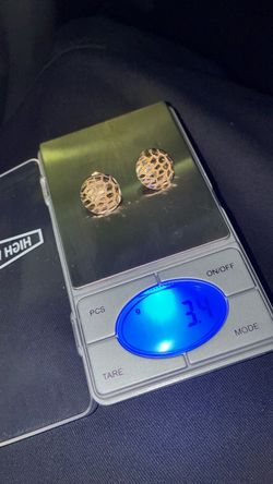 14k Nugget Earrings