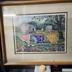 Colorful framed print