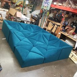 BRAND NEW DUNE SOFAS 12PCS, SIZE 9X7X9X7FT, VELVET FABRIC. CUSTOM MADE AVAILABLE